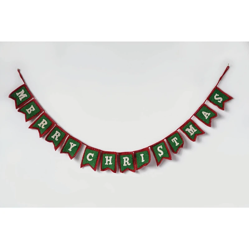 Hello Honey® 6ft. Merry Christmas Wool Felt Garland