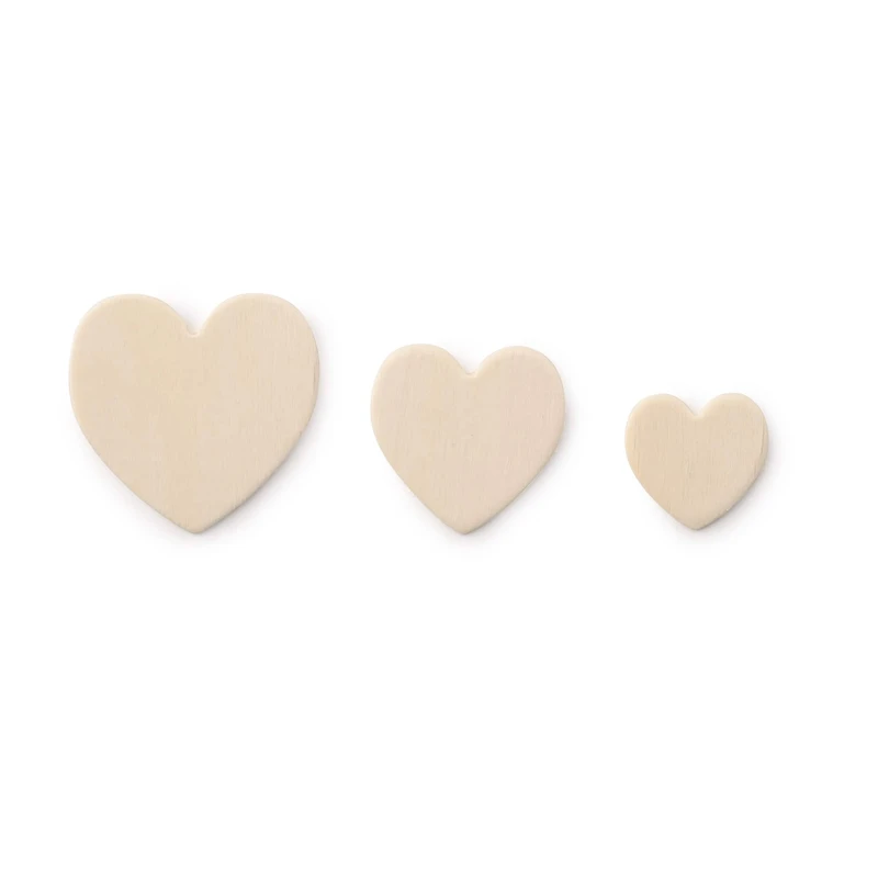 Heart Wood Shapes by Creatology™, 130ct.