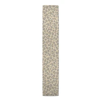 90" Neutral Leopard Cotton Twill Runner