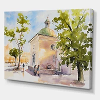 Designart - Rustic Church In The Village