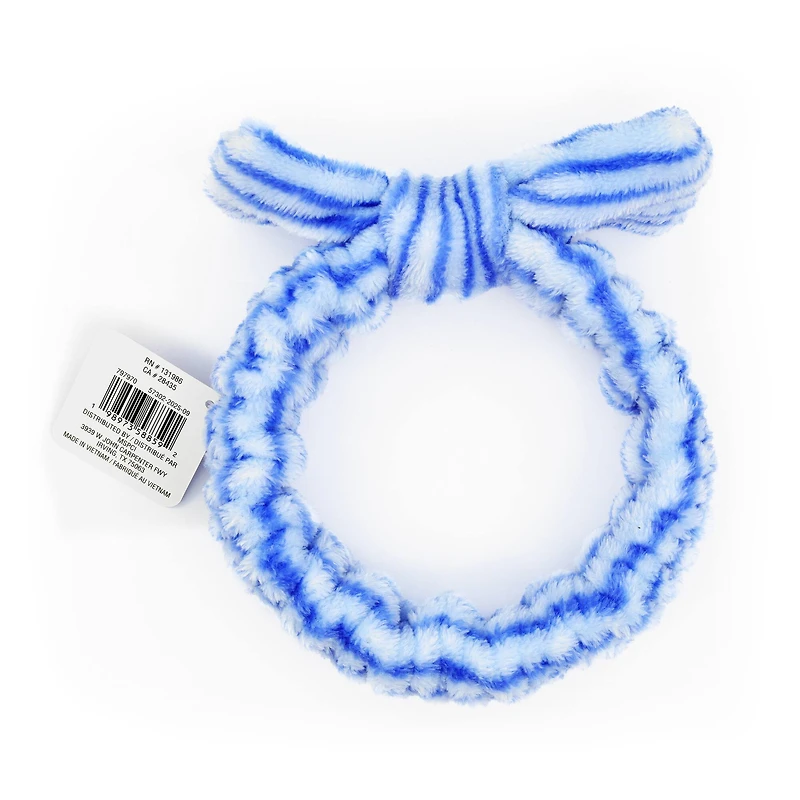 Assorted Next Chapter Striped Velvet Spa Headband, 1pc. by Fab Finds