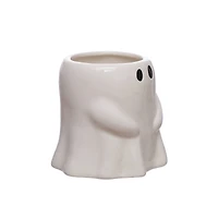 4.5" White Ghost Ceramic Decorative Container by Ashland®