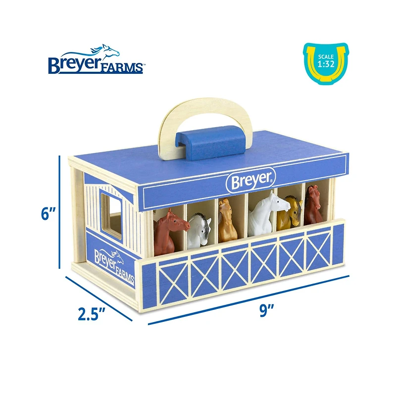 Reeves Breyer Horses Breyer Farms Wooden Stable Play Set