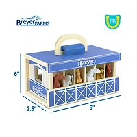 Reeves Breyer Horses Breyer Farms Wooden Stable Play Set
