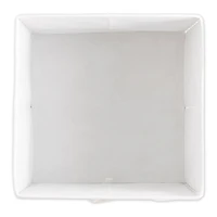 DII® 11" Gray Chevron Square Bin Set, 2ct.