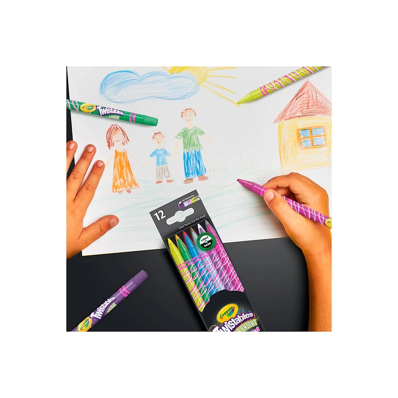 Crayola® Twistables™ Bold & Bright Colored Pencils, 12ct.