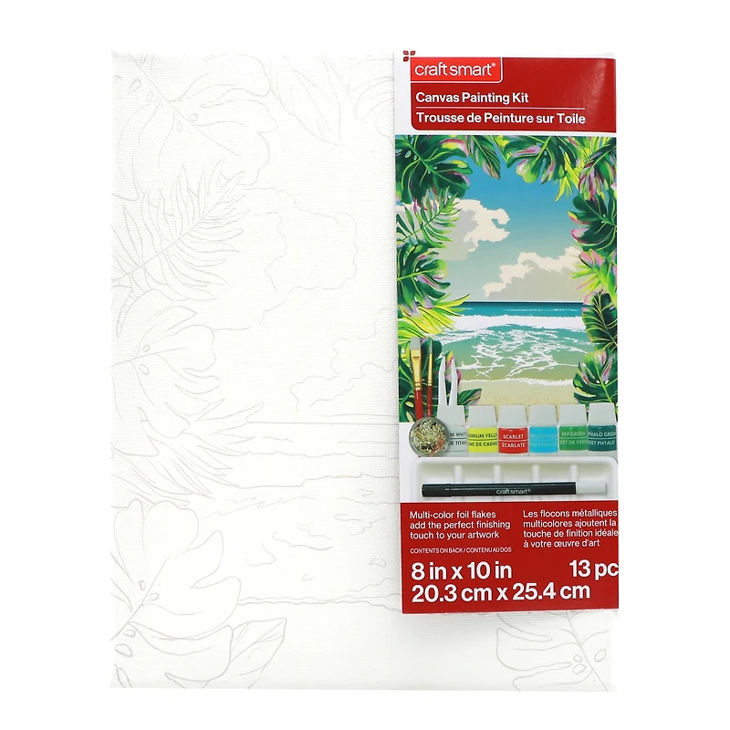 8" x 10" Tropical Beach Canvas Painting Kit by Craft Smart®
