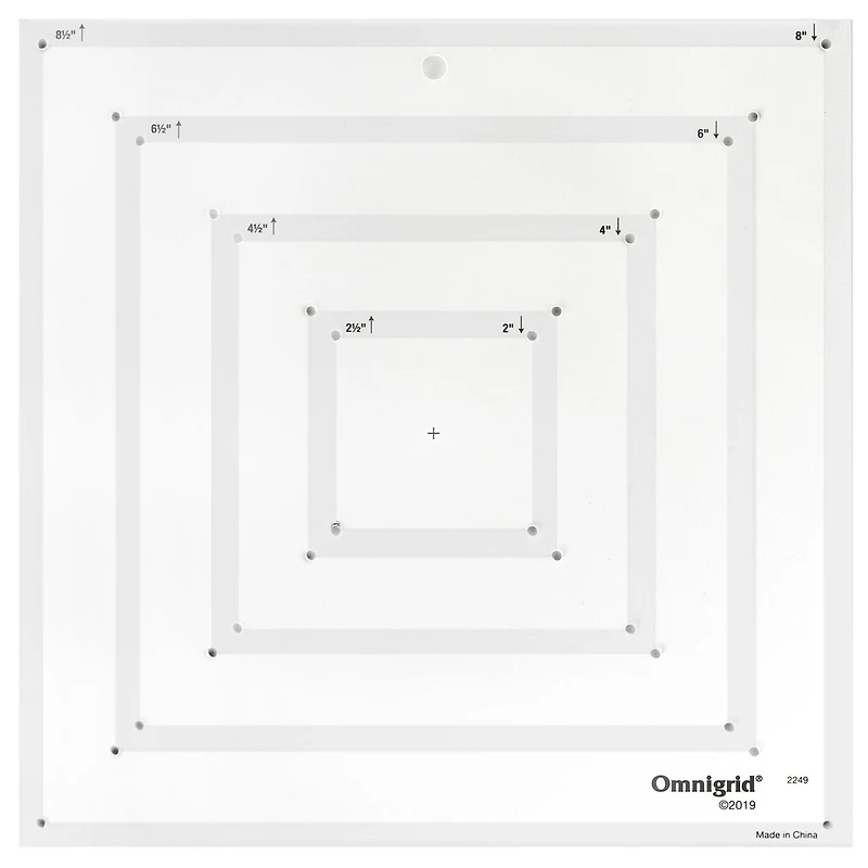Omnigrid® Fussy Cut Square Quilting Template Set