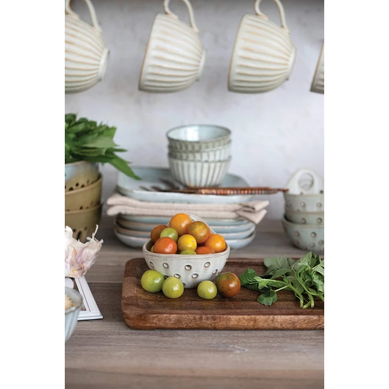 Hello Honey® 11.75" Mango Wood Tray with Laser Etched Botanicals