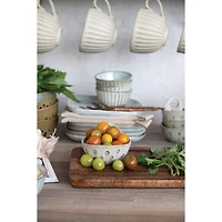 Hello Honey® 11.75" Mango Wood Tray with Laser Etched Botanicals