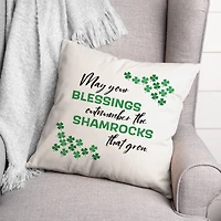Shamrock Shiplap Pillow 18" x 18" Throw Pillow