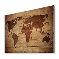 Designart - Ancient Map of The World XI