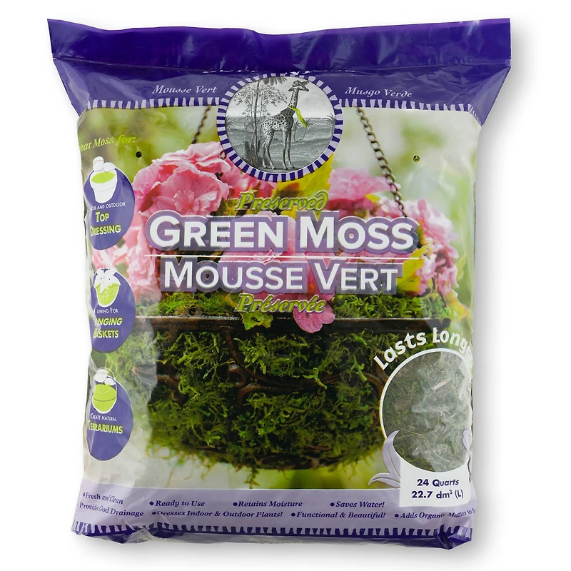 12 Pack: SuperMoss® Preserved Green Moss