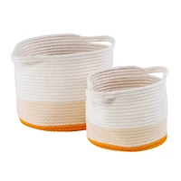 Honey Can Do Yellow Ombre Rope Storage Basket Set