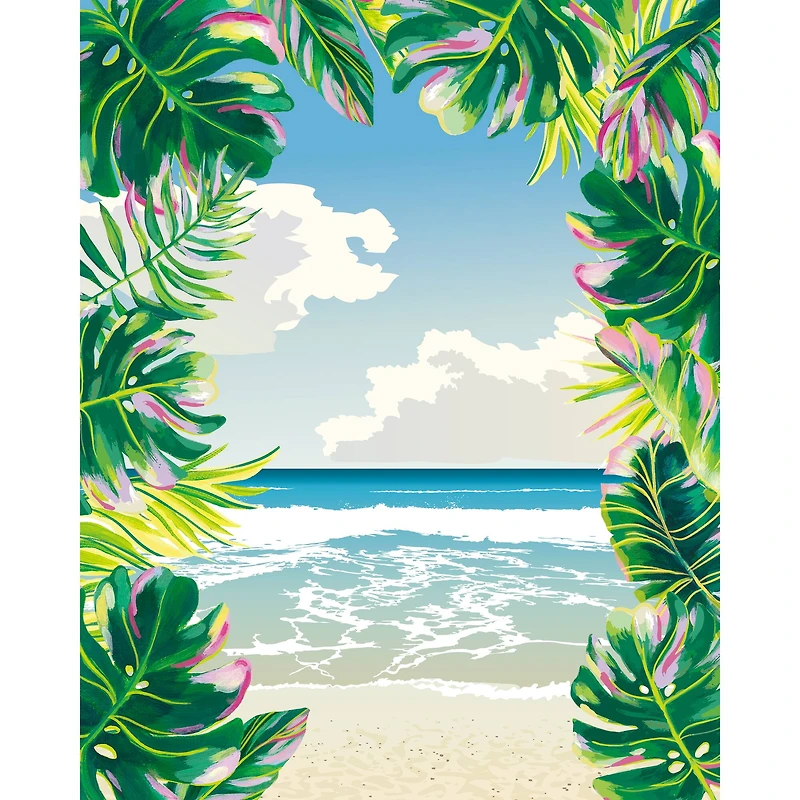 8" x 10" Tropical Beach Canvas Painting Kit by Craft Smart®