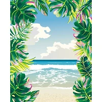 8" x 10" Tropical Beach Canvas Painting Kit by Craft Smart®
