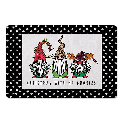 Christmas is Coming Gnomes Floor Mat