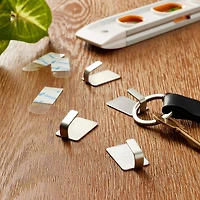 Command™ Small Decorative Metal Hooks, Stainless Steel