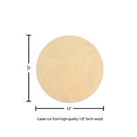 Leisure Arts® 12" Wood Circle