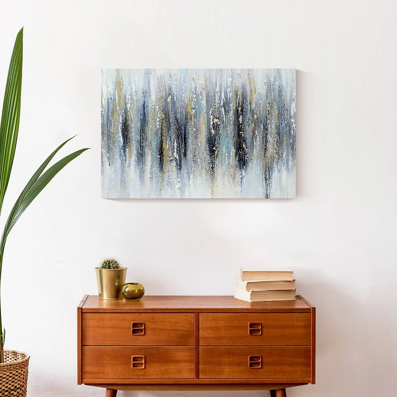 Edgy Abstract 24" x 16" Canvas Wall Art