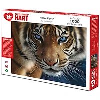 Hart Puzzles Blue Eyes Tiger by Colin Bogle 1,000 Piece Jigsaw Puzzle