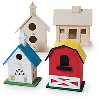 S&S Worldwide® DIY Wooden Birdhouse, 4ct.