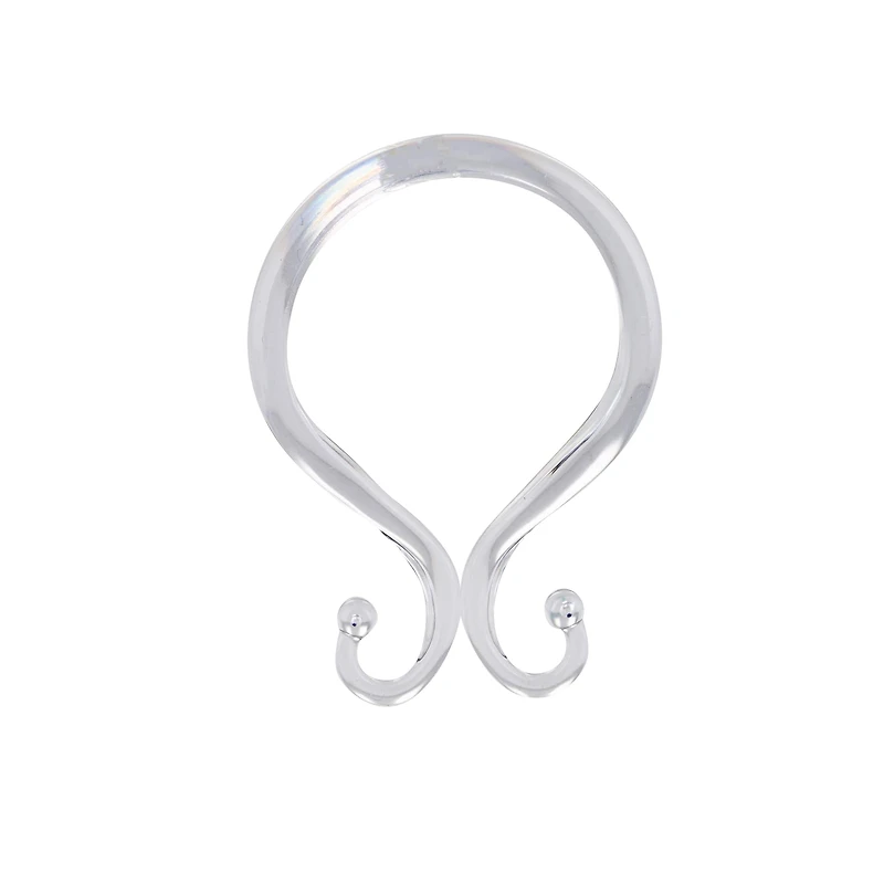 Bath Bliss Clear 12 Piece Double Shower Hooks
