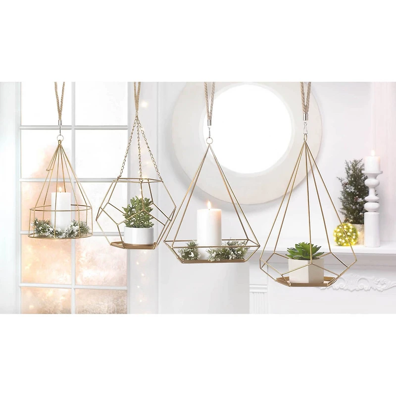 15" Hanging Plant Holder with Rectangle Base