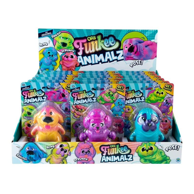 Assorted Orb™ Funkee Animalz Puppies Squishy Toy, 1pc.