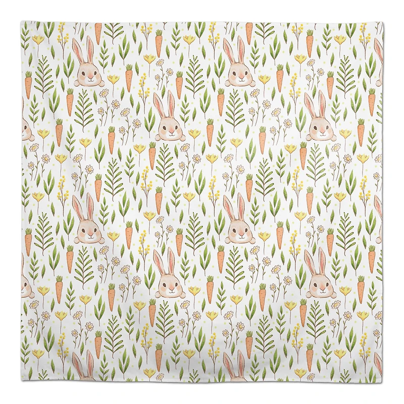 Bunny And Carrot Pattern 1 58" x 58" Tablecloth