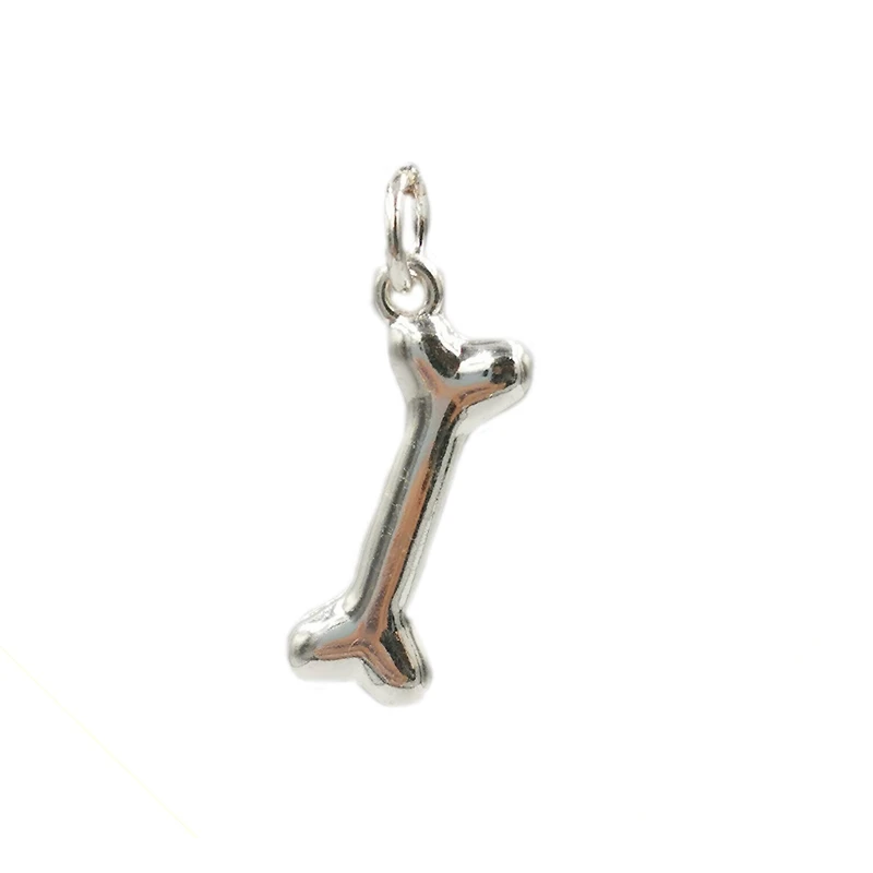 Charmalong™ Silver Plated Crystal Bone Charm by Bead Landing™