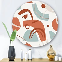 Designart - Geometrical Shapes With Tropical Palm Leaves