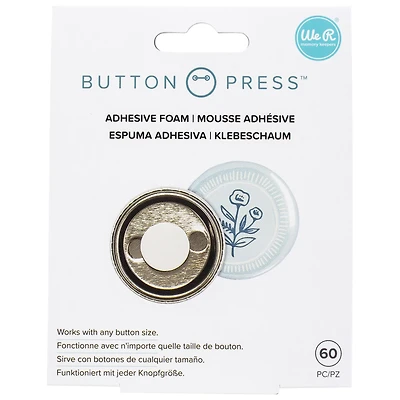 We R Memory Keepers® Button Press™ Adhesive Foam Pieces, 60ct.