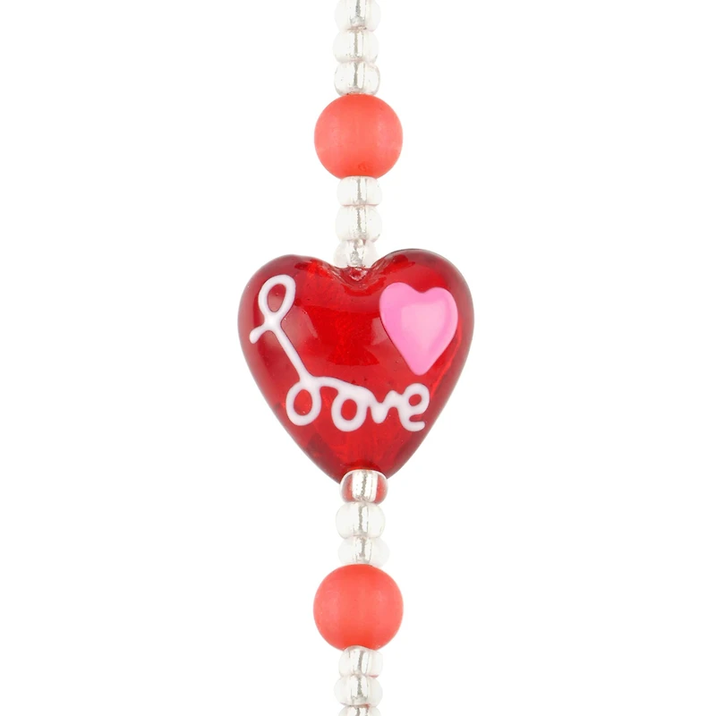 Red Lampwork Glass Love Heart Beads by Bead Landing™