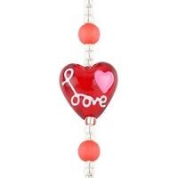 Red Lampwork Glass Love Heart Beads by Bead Landing™