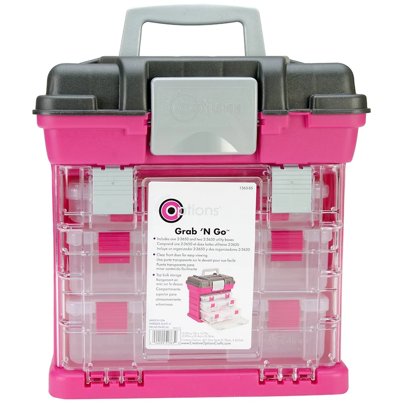 Creative Options® Grab 'N Go Magenta 3-By Rack System