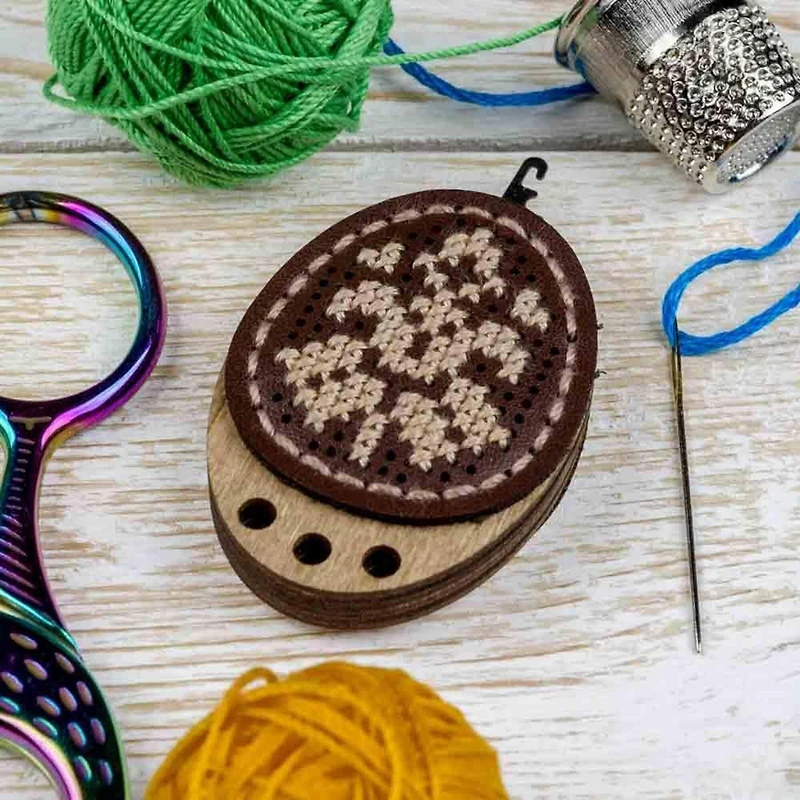 Wonderland Crafts Abstract Flowers Needle Threader Embroidery Kit, 2ct.