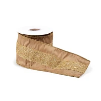 4" x 5yd. Gold Shimmer Wired Ribbon, 2ct.