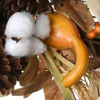 36" Autumn Pine Nut Swag with Pinecones