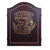 Toy Time King's Head Value Dartboard Cabinet Set