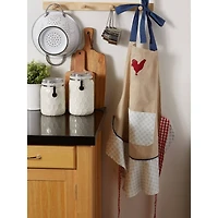 DII® Red Rooster Ruffle Apron
