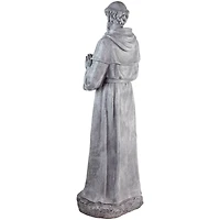 28" St. Francis with Bird Outdoor Garden Statue