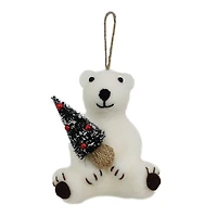 5" Felt Polar Bear Ornament by Ashland®