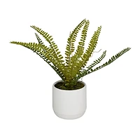 The Novogratz Green Ceramic Contemporary Artificial Foliage, 12" x 15" x 10"