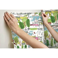RoomMates Arrondissement Peel & Stick Wallpaper