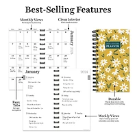 TF Publishing 2024 Daisy Days Small Weekly Monthly Planner