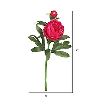 Hot Pink Peony Stem, 3ct.