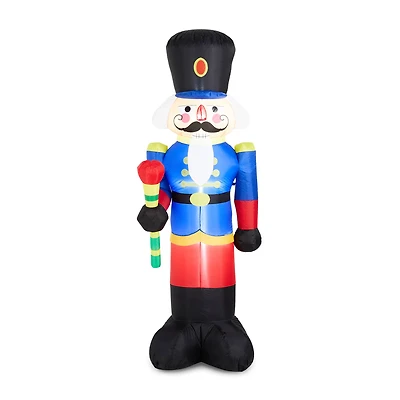 Glitzhome® 8ft. Inflatable Nutcracker With Lights