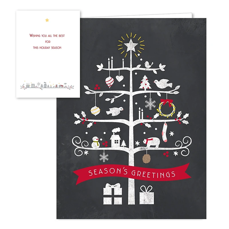 Hortense B. Hewitt Co. Christmas Chalkboard Holiday Cards
