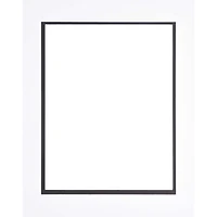11" x 14" White & Black Double Mat by Studio Décor®, 8.5" x 11" Opening Size